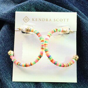 Kendra Scott Reece Neon Mix Small Hoop Earrings